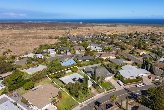 68-1740 Akaula St, Waikoloa, HI 96738 - aerial view of property's location featuring nearby suburban area and property parcel outlined