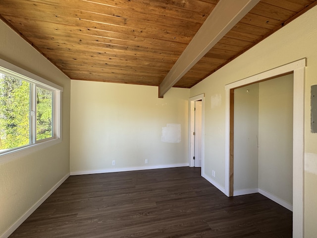 11-3135 Alii Kane St, Volcano, HI 96785 - unfurnished room featuring wood ceiling and dark wood finished floors