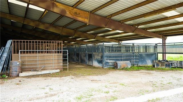 view of horse barn