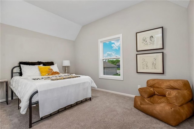 16388 S Brougham Dr, Olathe, KS 66062 - carpeted bedroom featuring baseboards and lofted ceiling