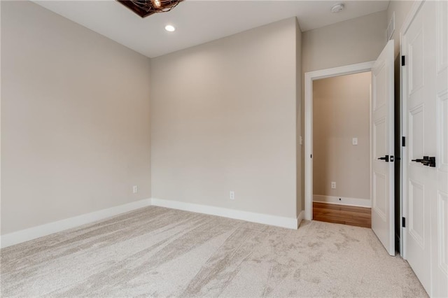 view of carpeted empty room