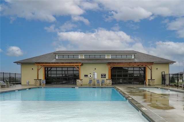 view of pool with a patio area