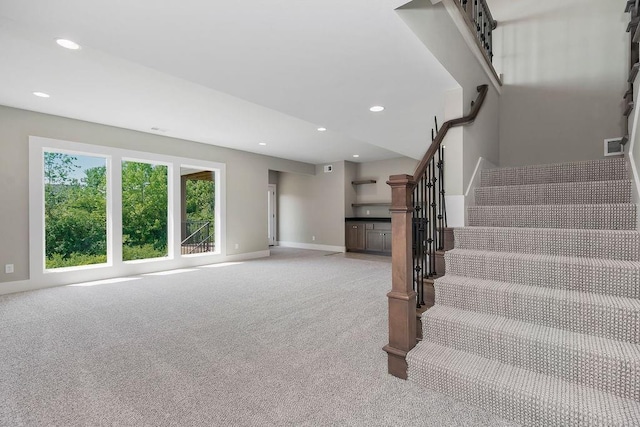 23217 W 124th Pl, Olathe, KS 66061 - stairway with carpet and recessed lighting