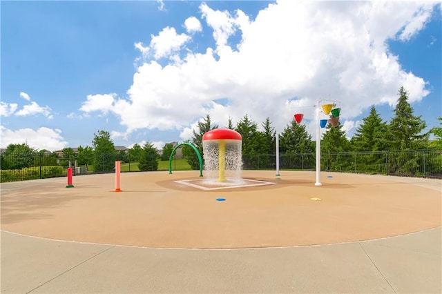surrounding community featuring fence