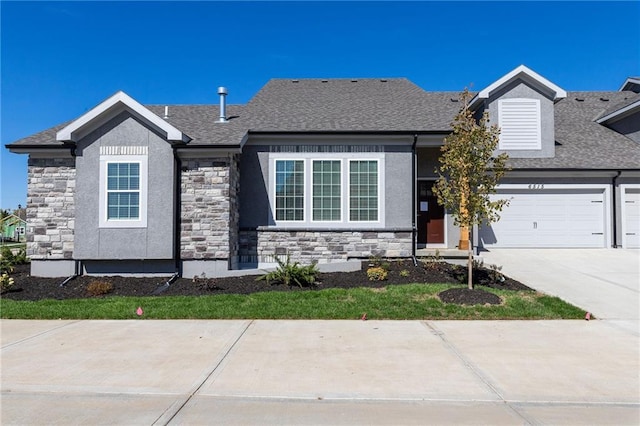 view of front of home featuring a garage