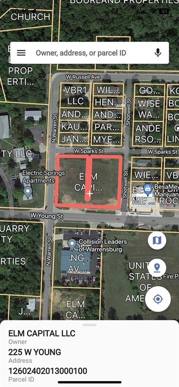 225 W Young St, Warrensburg MO, 64093 land for sale