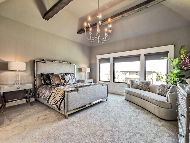 2908 NE 102nd St, Kansas City, MO 64155 - bedroom featuring light carpet and an inviting chandelier