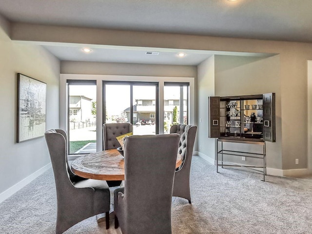 2908 NE 102nd St, Kansas City, MO 64155 - dining room with plenty of natural light and light colored carpet