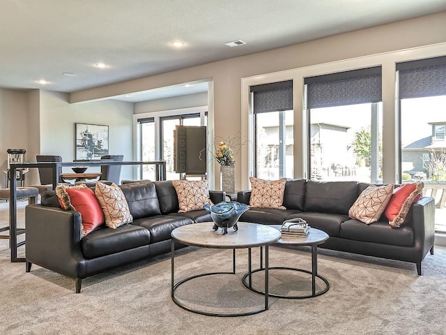 2908 NE 102nd St, Kansas City, MO 64155 - view of carpeted living room