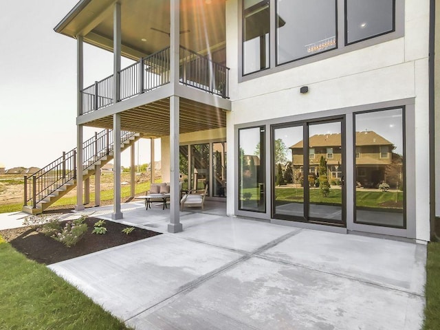2908 NE 102nd St, Kansas City, MO 64155 - view of patio featuring a balcony