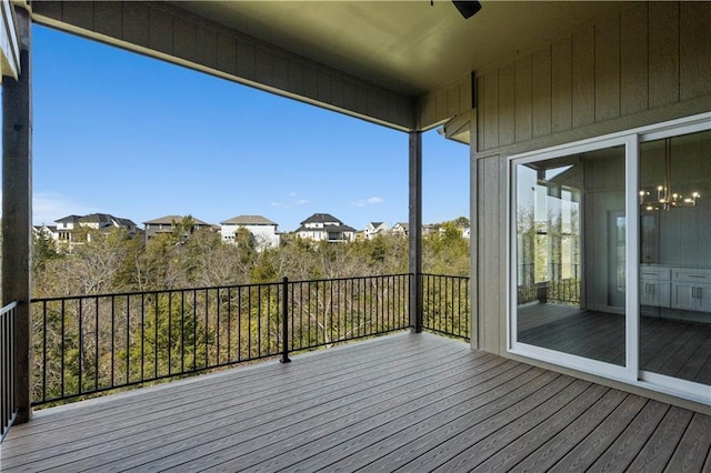 11606 S Zarda Dr, Olathe, KS 66061 - deck featuring a residential view