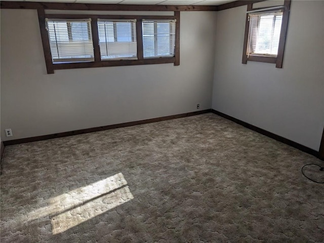 view of carpeted empty room