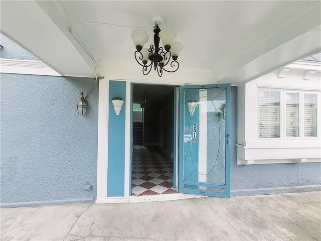 3518 Paseo Blvd, Kansas City, MO 64109 - property entrance featuring stucco siding