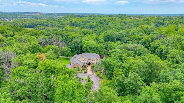 29800 E 65th St, Blue Springs, MO 64014 - view from above of property featuring a forest