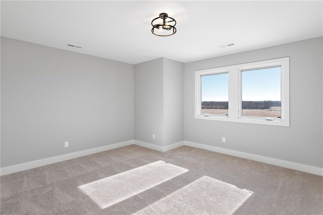 view of carpeted empty room