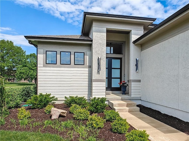 11162 W 173rd Ter, Overland Park, KS 66221 - doorway to property with stucco siding