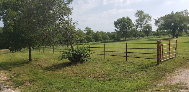 exterior space featuring a rural view