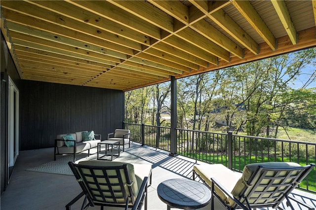 view of patio / terrace featuring outdoor lounge area