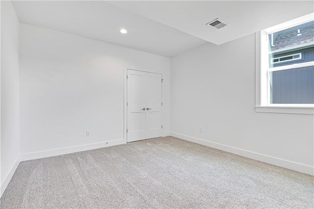 view of carpeted empty room