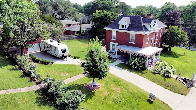 birds eye view of property