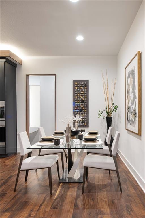 2150 Palisades Dr, Riverside, MO 64150 - dining room featuring dark hardwood / wood-style floors