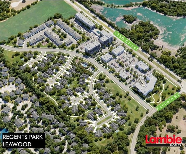 13702 Pembroke Ln, Leawood, KS 66224 - birds eye view of property