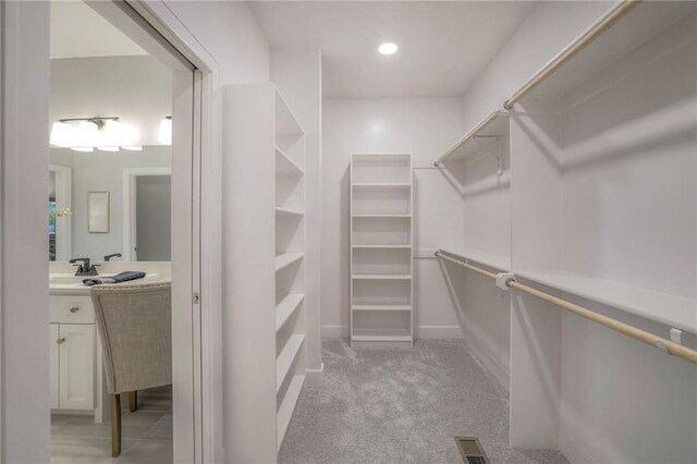 12200 W 138th Pl, Overland Park, KS 66221 - walk in closet featuring light carpet