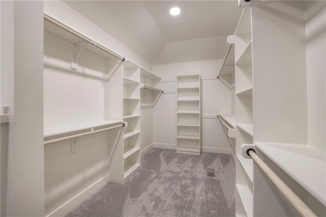 13812 Quigley St, Overland Park, KS 66221 - spacious closet featuring carpet flooring and vaulted ceiling