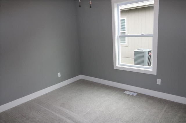 carpeted empty room featuring a healthy amount of sunlight