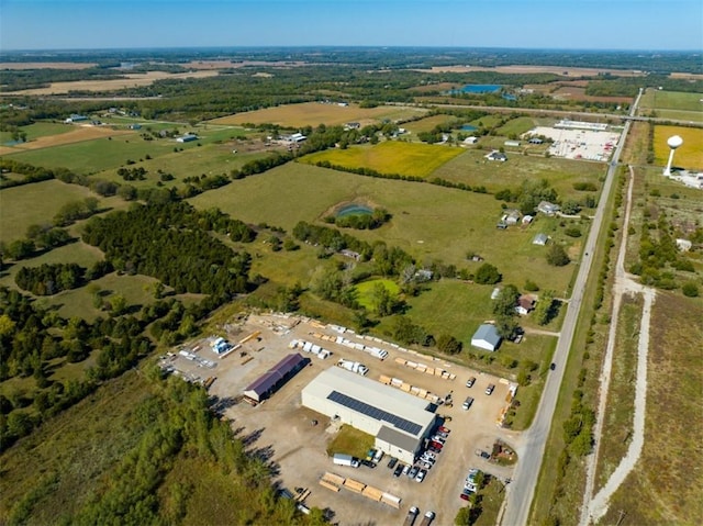 bird's eye view featuring a rural view