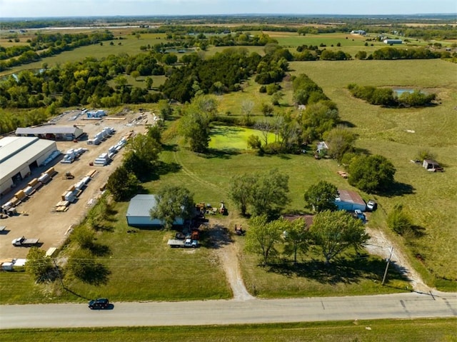 drone / aerial view featuring a rural view