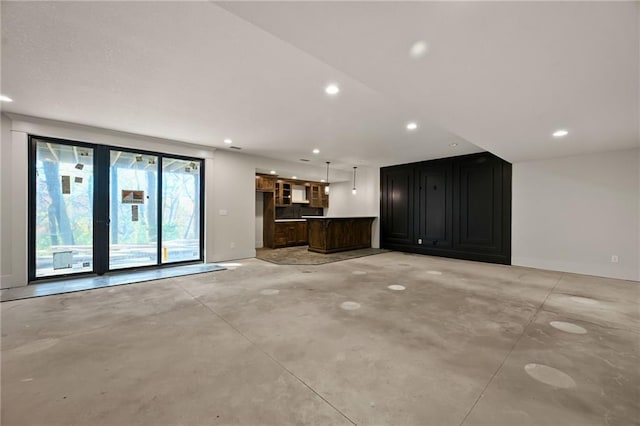 view of unfurnished living room