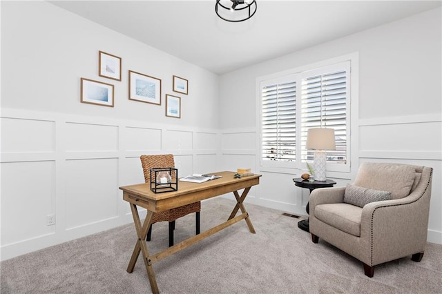 20132 Barker St, Spring Hill, KS 66083 - office space featuring a decorative wall, carpet floors, and wainscoting