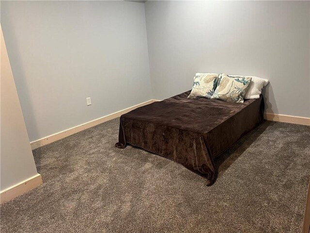 bedroom with carpet