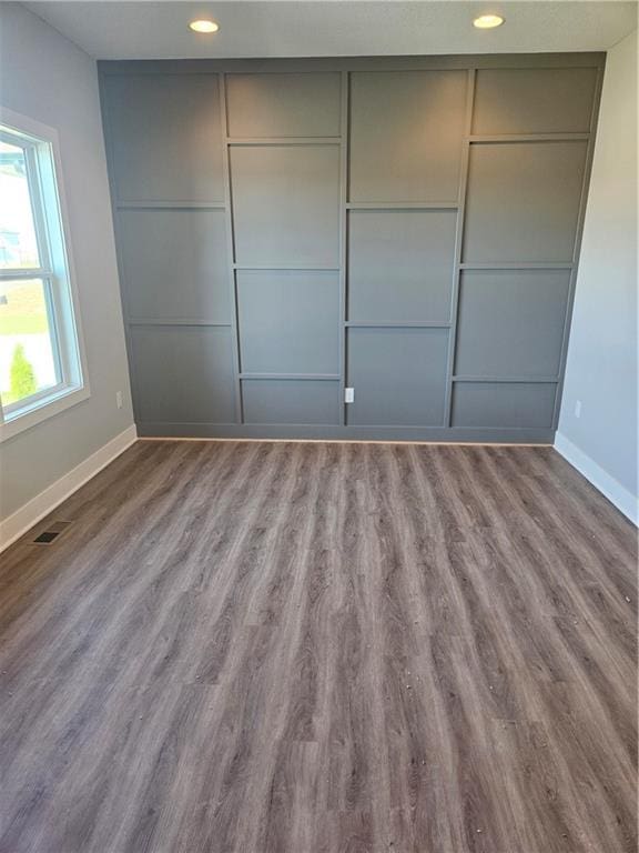 interior space featuring hardwood / wood-style floors