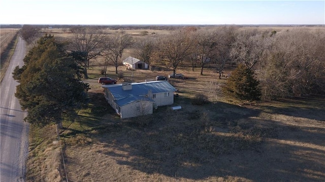 bird's eye view featuring a rural view