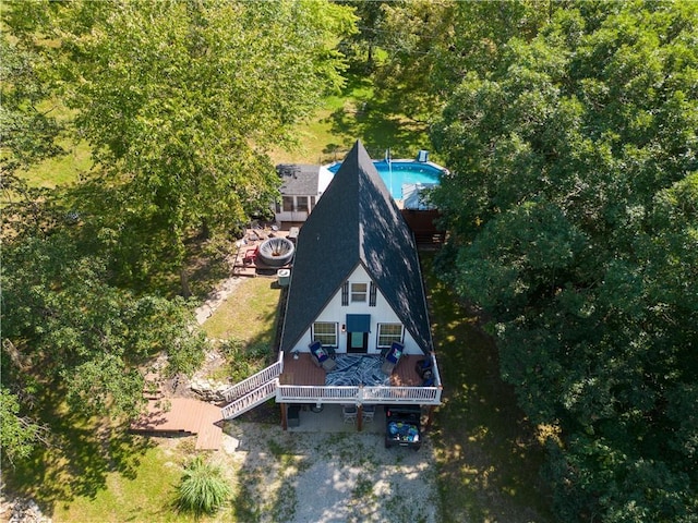 birds eye view of property