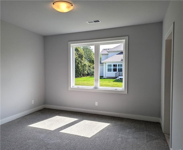 view of carpeted empty room