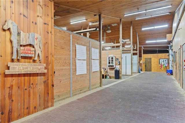 view of horse barn