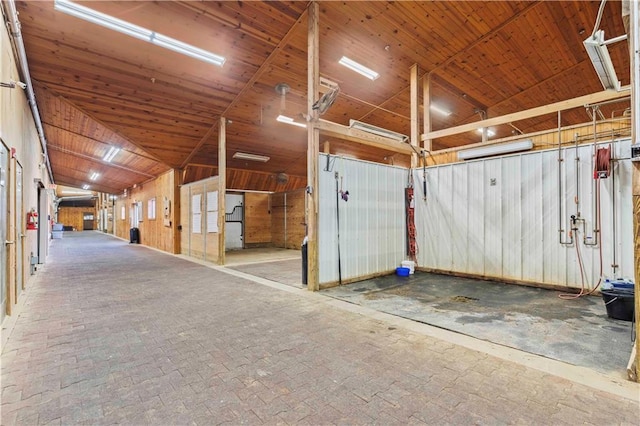 view of horse barn