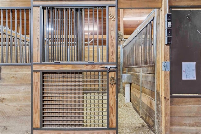 view of horse barn