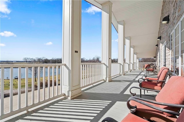 balcony with a porch