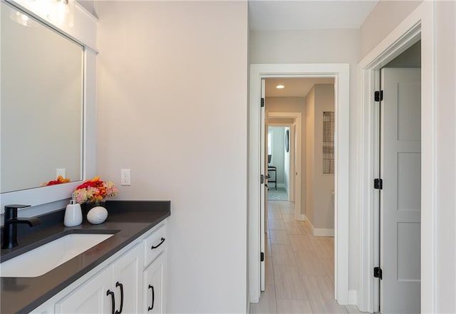 bathroom with vanity