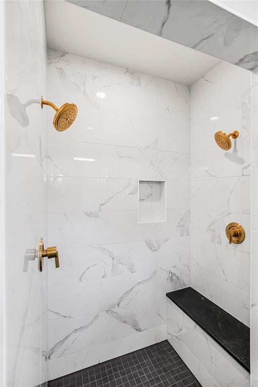 16735 S Hall St, Olathe, KS 66062 - bathroom with tiled shower