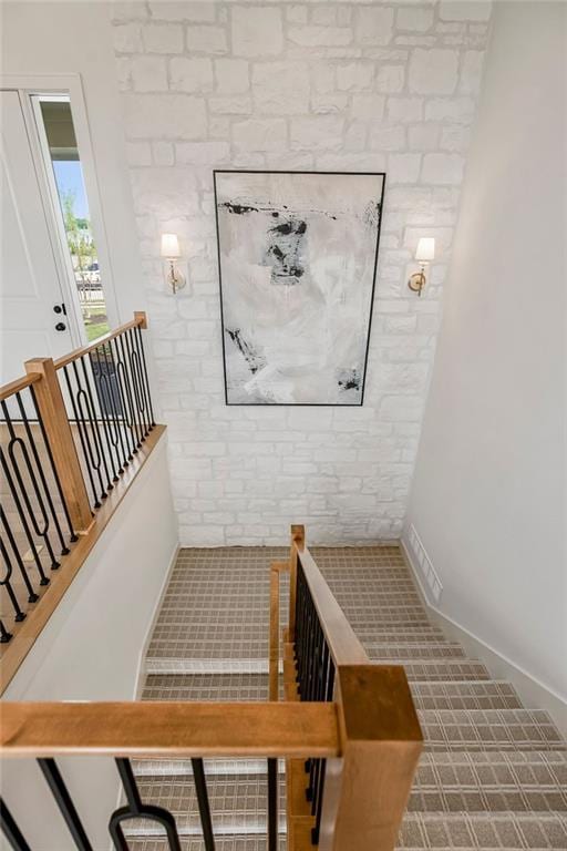 16735 S Hall St, Olathe, KS 66062 - stairs with tile patterned flooring