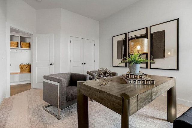 16735 S Hall St, Olathe, KS 66062 - home office featuring light wood-type flooring