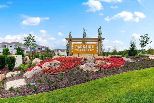 16743 S Hall St, Olathe, KS 66062 - community sign featuring a yard and a residential view