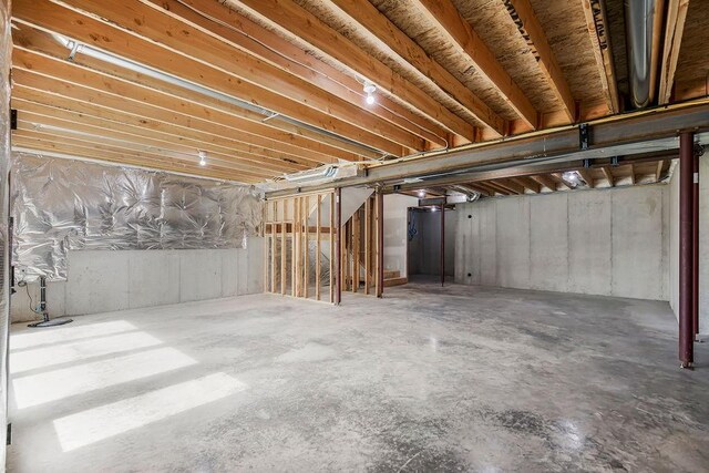 16743 S Hall St, Olathe, KS 66062 - view of unfinished basement