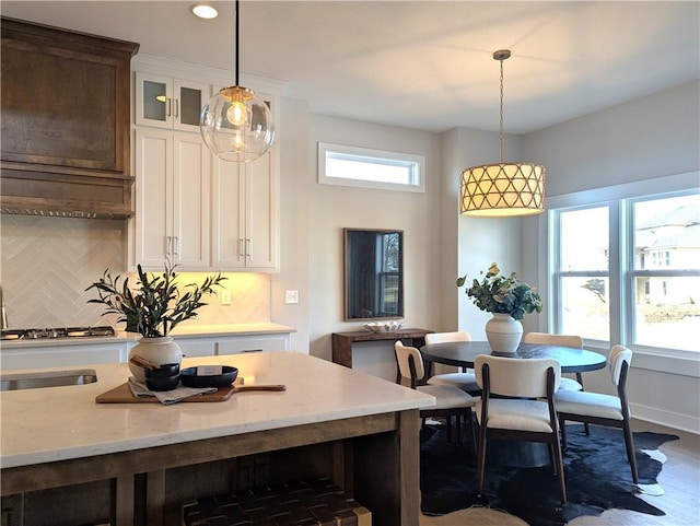 dining room featuring dark hardwood / wood-style floors