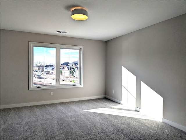 view of carpeted empty room